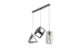 Pendant Lamp 3 Lights VALESO TY127-3  Black E27