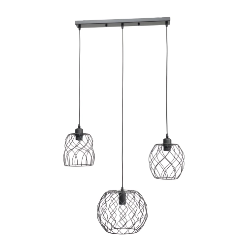 Pendant Lamp 3 Lights VALESO TY403-3 Loft Black E27 - Фото № 1