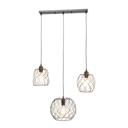 Pendant Lamp 3 Lights VALESO TY403-3 Loft Black E27 - Фото № 2