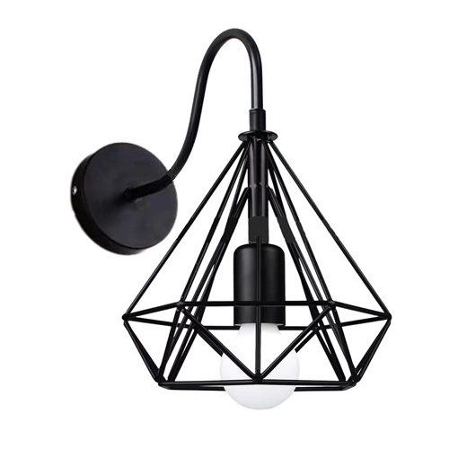 Wall Lamp 1 Light VALESO B-TY01A Loft Black E27