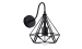 Wall Lamp 1 Light VALESO B-TY01A Loft Black E27