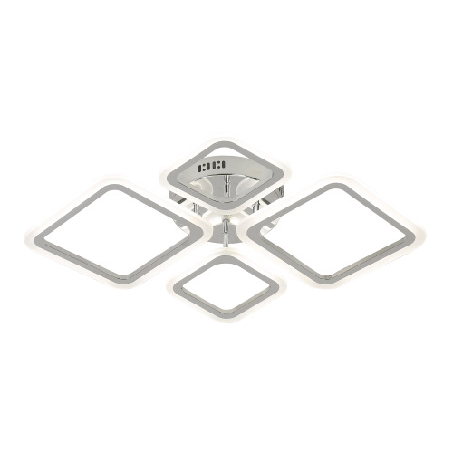 Ceiling Chandelier LED VALESO Steel/Acrylic White 100W 2055/2+2 - Фото № 2