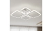 Ceiling Chandelier LED VALESO Steel/Acrylic White 100W 2055/2+2 - Фото №1