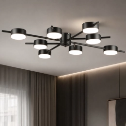 Ceiling Chandelier LED 8-light VALESO N6717/8 GX53 Black N6717/8