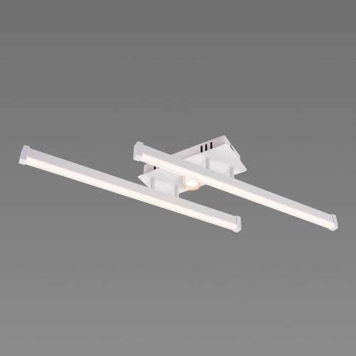 LED Ceiling Chandelier VALESO 2-Bulb 20W White Gold Steel Acrylic YH1310/2 - Фото № 2