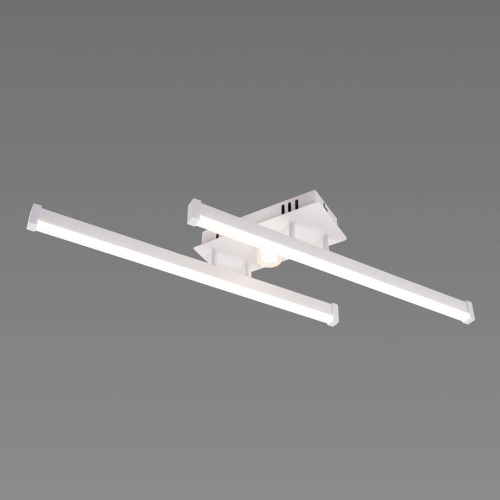 LED Ceiling Chandelier VALESO 2-Bulb 20W White Gold Steel Acrylic YH1310/2 - Фото № 3