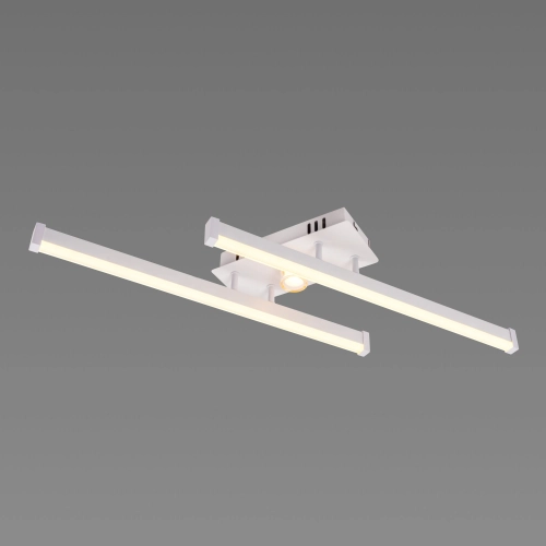 LED Ceiling Chandelier VALESO 2-Bulb 20W White Gold Steel Acrylic YH1310/2