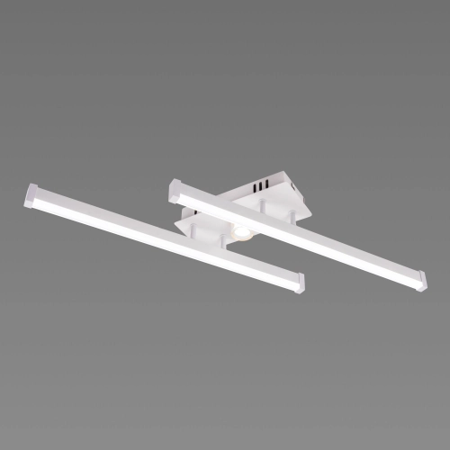 LED Ceiling Chandelier VALESO 2-Bulb 20W White Gold Steel Acrylic YH1310/2 - Фото № 4