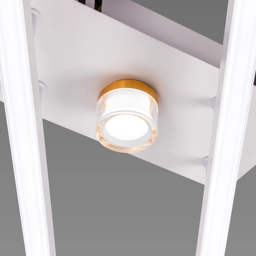 LED Ceiling Chandelier VALESO 2-Bulb 20W White Gold Steel Acrylic YH1310/2 - Фото № 5