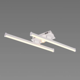 LED Ceiling Chandelier VALESO 2-Bulb 20W White Gold Steel Acrylic YH1310/2