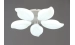LED Ceiling Chandelier VALESO 5-Bulb 60W White Steel Acrylic 3000K+6500K YH1408/5