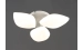 LED Ceiling Chandelier VALESO 3-Bulb 36W White Steel Acrylic 3000K+6500K YH1411/3