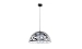 Loft pendant metal chandelier one light bulb VALESO 8196-1 Black