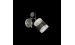 Wall sconce with 1 glass shade VALESO B-2408B/1 for bedroom and hallway chrome