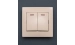 The switch 2-key with illumination Valeso BK-2002 cream