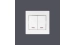 The switch 2-key with illumination white Valeso BW-2002 - Фото №1