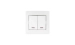 The switch 2-key with illumination white Valeso BW-2002