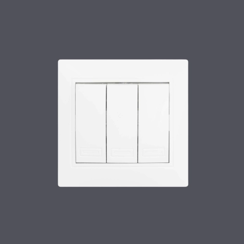Switch 3-key white Valeso BW-2005