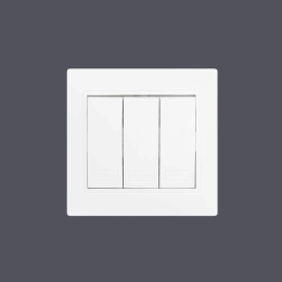 Switch 3-key white Valeso BW-2005