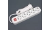 Extension cord Valeso TW-1021 5-seater with grounding 3m button white