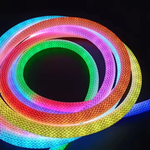 VALESO 5m 250LED RGB smart braided LED strip with remote control and app control