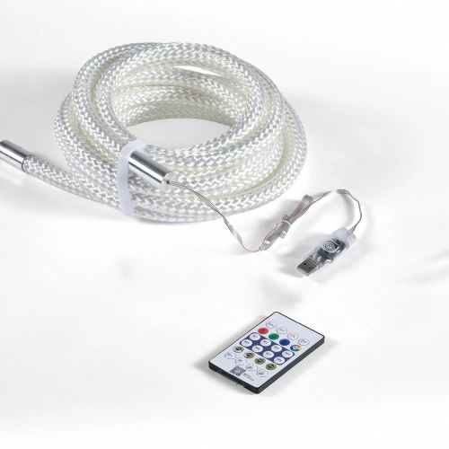 VALESO 5m 250LED RGB smart braided LED strip with remote control and app control - Фото № 1