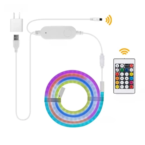 VALESO 5m 250LED RGB smart braided LED strip with remote control and app control - Фото № 4