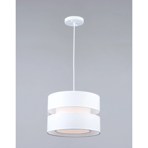 Pendant light with fabric shade VALESO N6851/1H for kitchen bedroom white