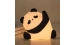 Silicone LED Touch Night Light Kung Fu Panda VALESO A038 for Bedroom Rechargeable White-Black