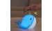 Silicone LED Touch Night Light Whale VALESO A044 for Bedroom Rechargeable Blue - Фото №1