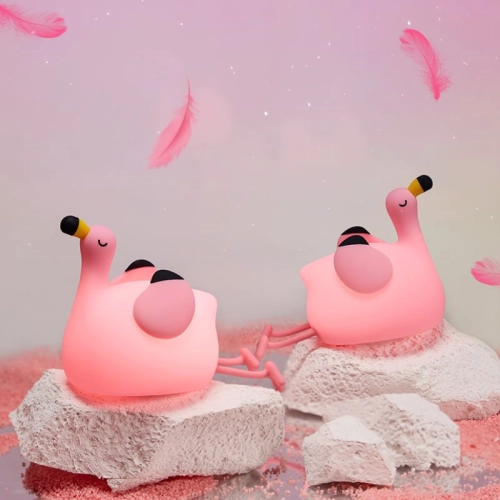 Silicone LED Touch Night Light Flamingo VALESO A049 for Bedroom Rechargeable Pink - Фото № 1