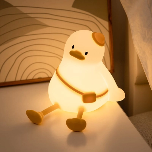 Silicone LED Touch Night Light Duckling VALESO A050 for Bedroom Rechargeable White - Фото № 11