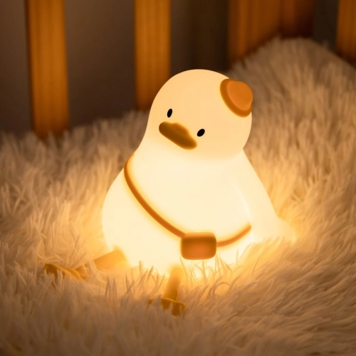 Silicone LED Touch Night Light Duckling VALESO A050 for Bedroom Rechargeable White - Фото № 12