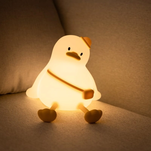Silicone LED Touch Night Light Duckling VALESO A050 for Bedroom Rechargeable White - Фото № 13