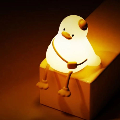 Silicone LED Touch Night Light Duckling VALESO A050 for Bedroom Rechargeable White - Фото № 15