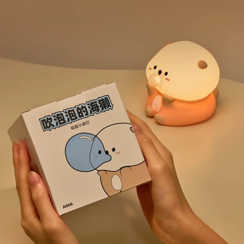 Silicone LED Touch Night Light Otter VALESO A066 for Bedroom Soft Toy Light - Фото № 5