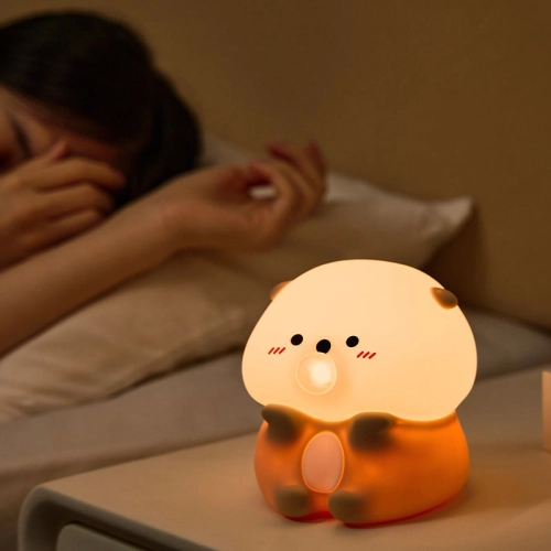 Silicone LED Touch Night Light Otter VALESO A066 for Bedroom Soft Toy Light - Фото № 6