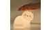 Silicone LED Touch Night Light White Kitten VALESO A068 for Bedroom Soft Toy Light - Фото №1