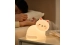 Silicone LED Touch Night Light White Kitten VALESO A068 for Bedroom Soft Toy Light - Фото № 10