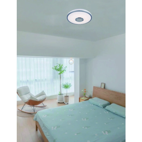 LED Smart Music Ceiling Light VALESO LY366-500 WH with Bluetooth Speaker 60W RGB White - Фото № 1