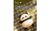 Silicone touch night light toy Lying panda A008 VALESO kids bedroom lamp white-black - Фото № 2