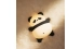 Silicone touch night light toy Lying panda A008 VALESO kids bedroom lamp white-black - Фото №1