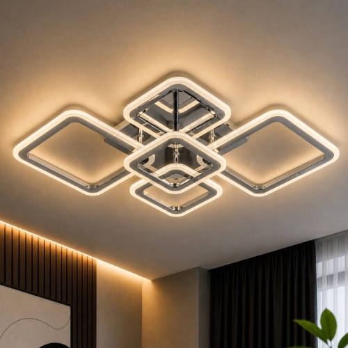 Ceiling LED Chandelier for Living Room and Bedroom VALESO 2055/5 White 100W