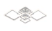 Ceiling LED Chandelier for Living Room and Bedroom VALESO 2055/5 White 100W - Фото № 1