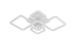 Ceiling LED Chandelier for Living Room and Bedroom VALESO 2055/5 White 128W - Фото № 2