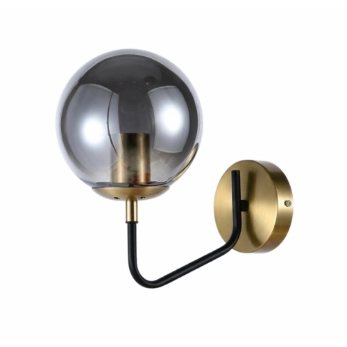 Wall sconce for 1 ceiling light VALESO 512-1 for bedroom and living room Black Copper