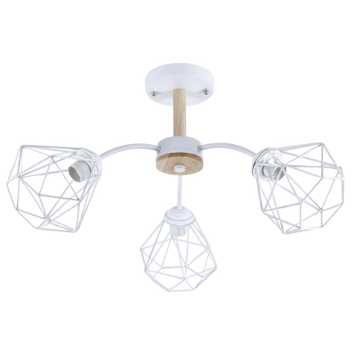 Ceiling chandelier with 3 shades VALESO XL25008-3 for living room and bedroom White XL25008-3