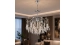 Crystal pendant chandelier with 5 shades VALESO 112-500 for living room and bedroom Chrome