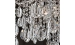 Люстра стельова кришталева на 6 плафонів VALESO TT1102-600 для вітальні та спальні Хром - Фото № 1