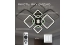 LED Ceiling Light with Bluetooth Speaker and RGB Backlight for Bedroom and Living Room VALESO YZD1267 Black - Фото № 11